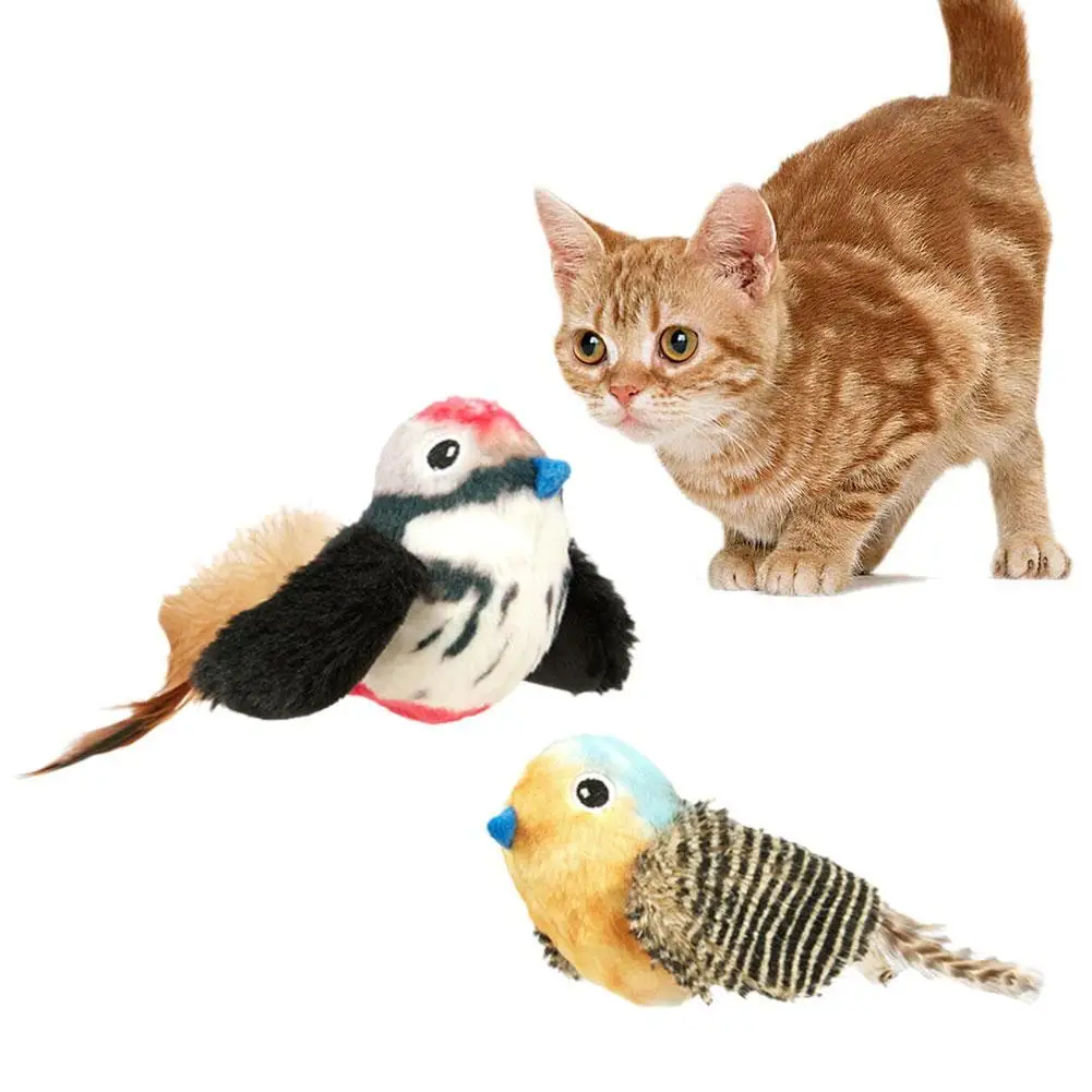 

Игрушки для домашних животных, мелодия, игрушка для кошек, оригинальное перо, имитация дизайна, реальные звуки животных, игрушка для кошек