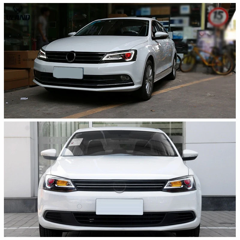 Автомобильная лампа в сборе для Jetta1/Sagita светильник передняя фара 2012-2018 с дизайном