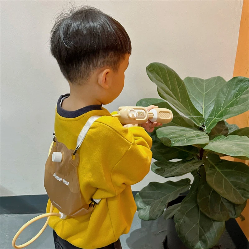 Детский мягкий водный мешок пистолет для рисования длинный рюкзак игрушка