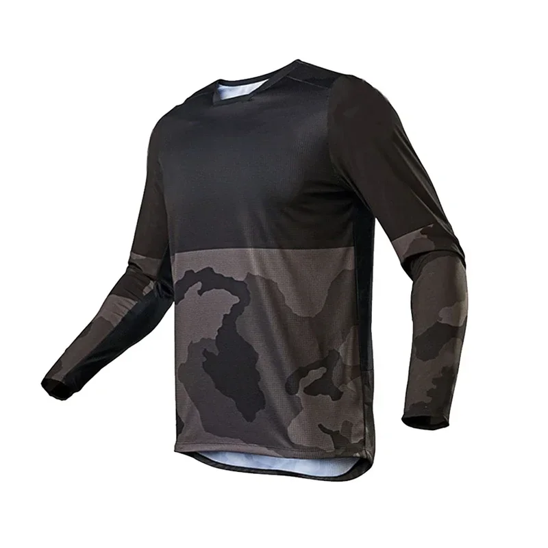 Новая мужская футболка с узелком для рыбалки уличная сетчатая одежда длинным