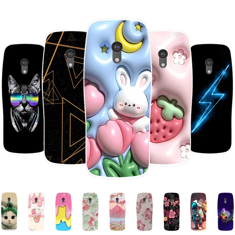 Для Nokia 3210 4G чехол с цветной росписью силиконовый мягкий прозрачный для телефона