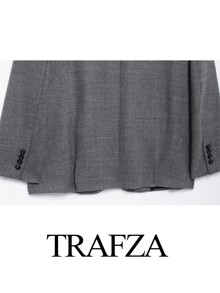 Женский блейзер с длинным рукавом и V-образным вырезом