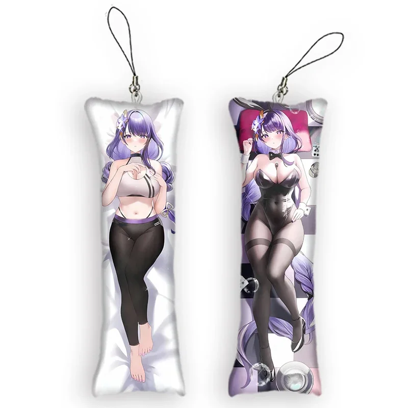 Genshin Impact Raiden Shogun Baal Mini Dakimakura брелок аниме двухсторонняя маленькая подушка с