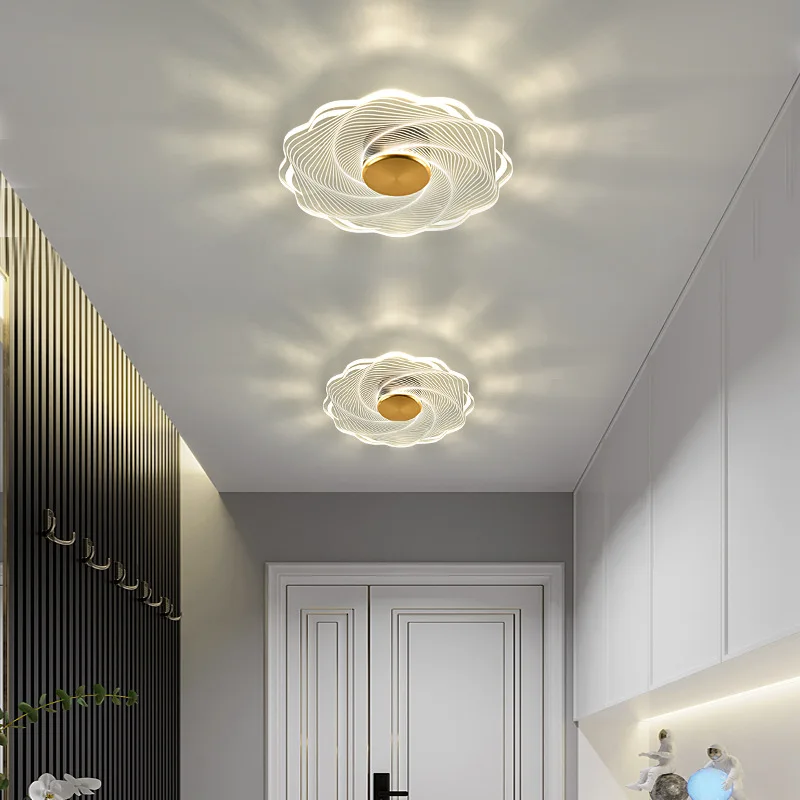 New Bedroom Living Room Ceiling Lamp Simple Home Warm Romantic Petal Shaped Porch Lamp Balcony Aisle Creativity images - 6