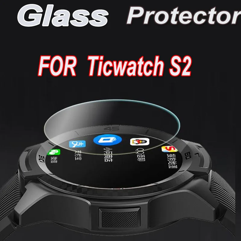1/2/3Pcs For Ticwatch S2 Ticwatch GTW/GTK/GTX  Tempered Glass HD Clear Anti-Scratch  Explosion-proof Screen Protector