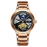 tevise popular creative waterproof tourbillon calendar fully automatic mechanical watch mens watch