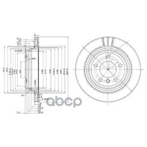 BG3042_диск тормозной задний!\ BMW E39 2.3 4.0 M51/M52/M54/M57/M62 95 DELPHI арт. BG3042|Стояночный тормоз| |