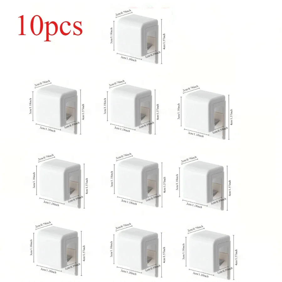 

Настенный держатель для зубной пасты, самоклеящийся органайзер для ванной комнаты без перфоратора, бесшовный зажим для хранения туалета для зубных щеток и трубок