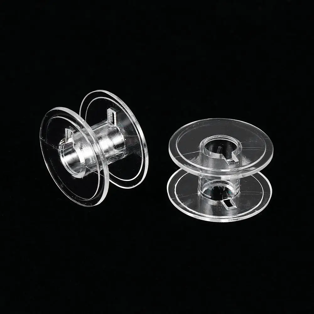 

10/30pcs New Thread Bobbin Plastic Transparent Empty Coils For Brother Janome Singer Linen Spool Craft Storage Holder