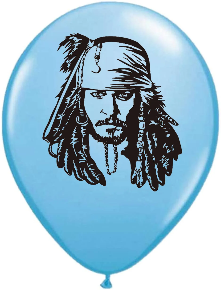 10pcs/lot 12inch Pirate Balloons Helium Latex Ballons Happy Birthday Party Decoration Baby Shower Boy Captain Jake Kid Globos - купить по