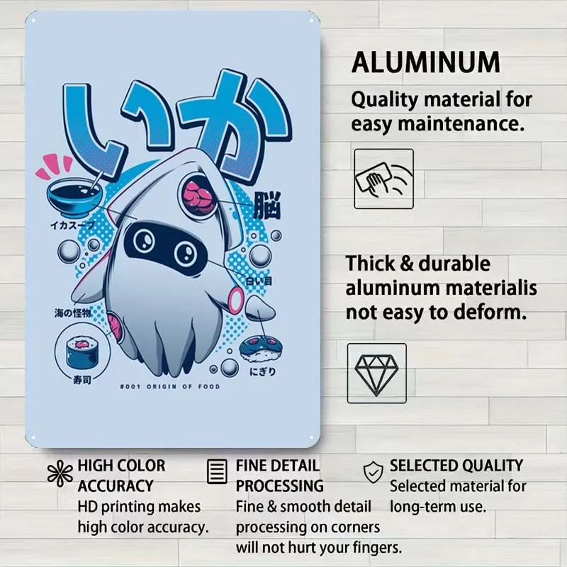 Декоративный постер для стен из металлического олова бара ресторана