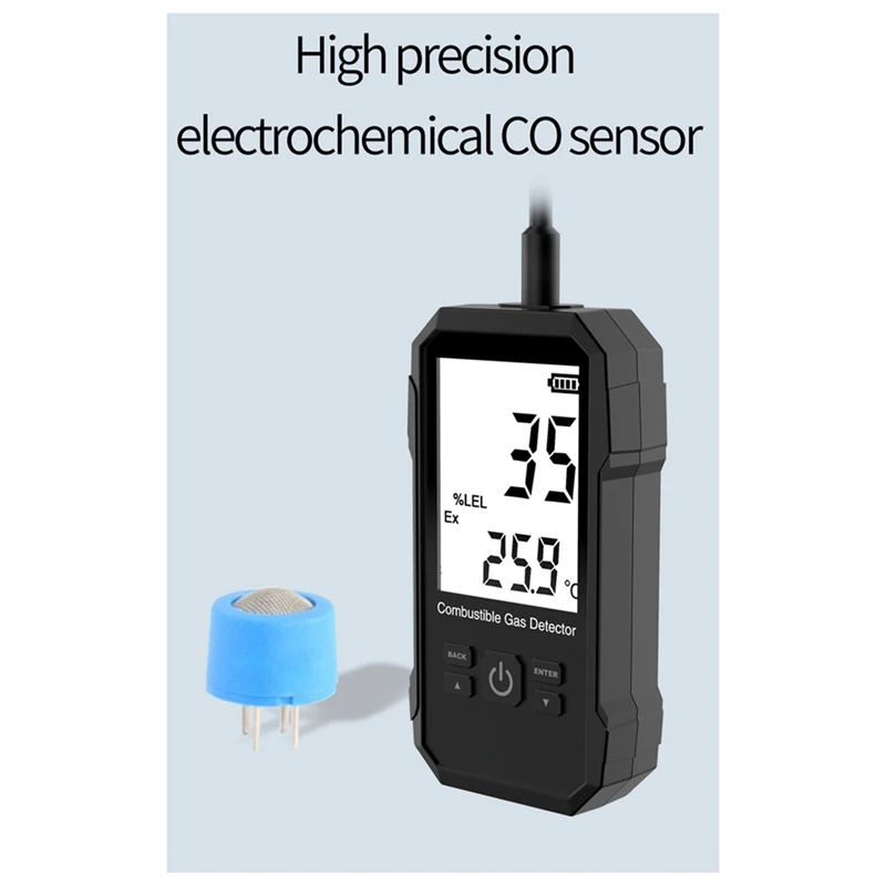 Детектор CO пропан гексановый метан индикатор утечки порт анализатор природного