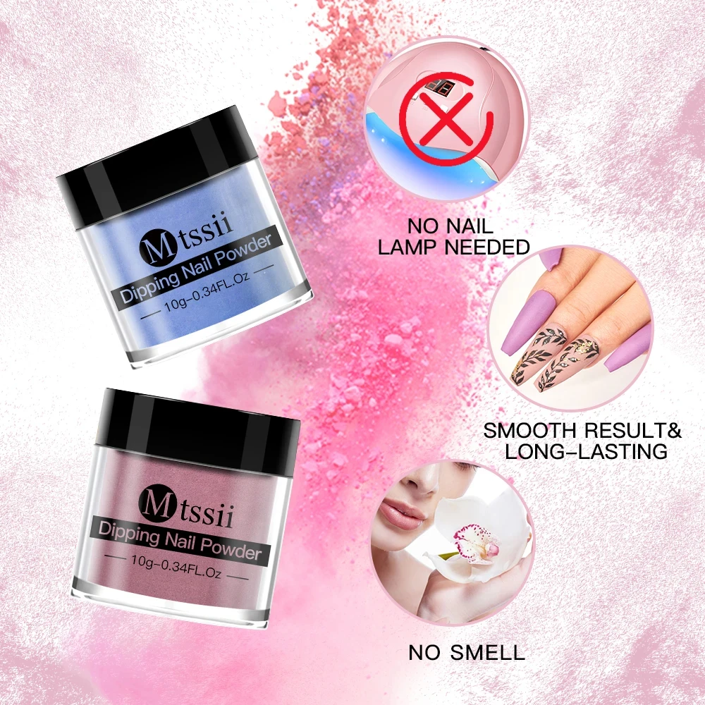 Акриловая пудра для ногтей Mtssii сухая и долговечная не требует лампы маникюра