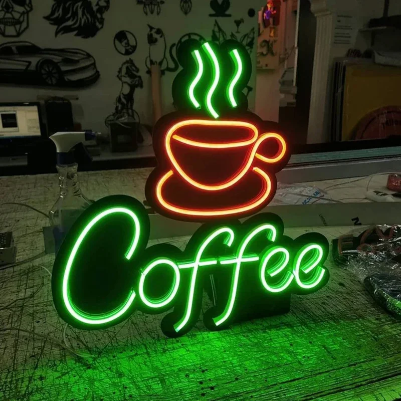 

Custom Led Coffee Garage Neon Sign Neon Light for Bar Store Sign Decor Room Hang Wall Decoration Neon Night Lamp