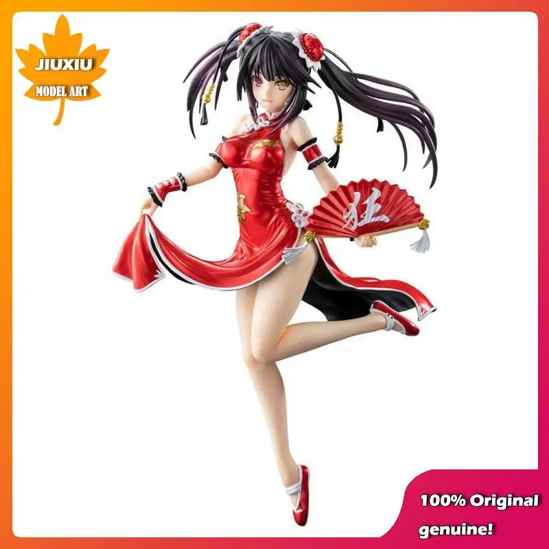 Chara-ani Original:DATE A LIVE Tokisaki Kurumi chi-pao 1/7 PVC Action Figure Anime Model Toys Collection Doll Gift