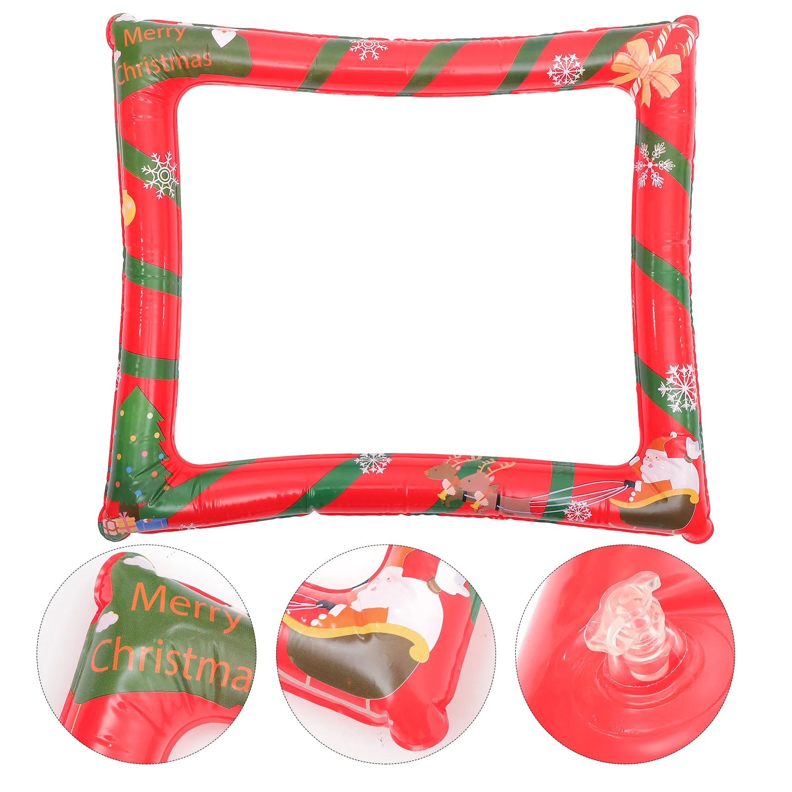 

Frame Photo Christmas Inflatable Merry Picture Balloons Selfie Prop Boothpvc Floating Border Party Props Frames Happyhome Kids