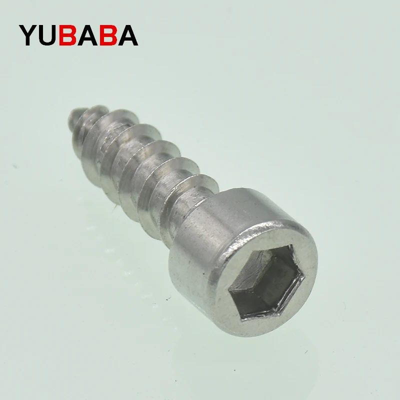 50/10 шт. M2 M2.6 M3 M3.5 M4 M5 M6 ножка из нержавеющей стали головы Кепки винт-саморез с шестигранной головкой винт для мебели