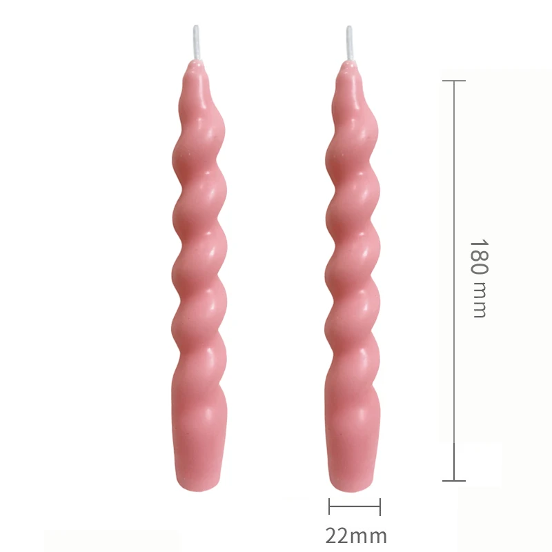 Спиральные декоративные свечи 2 шт