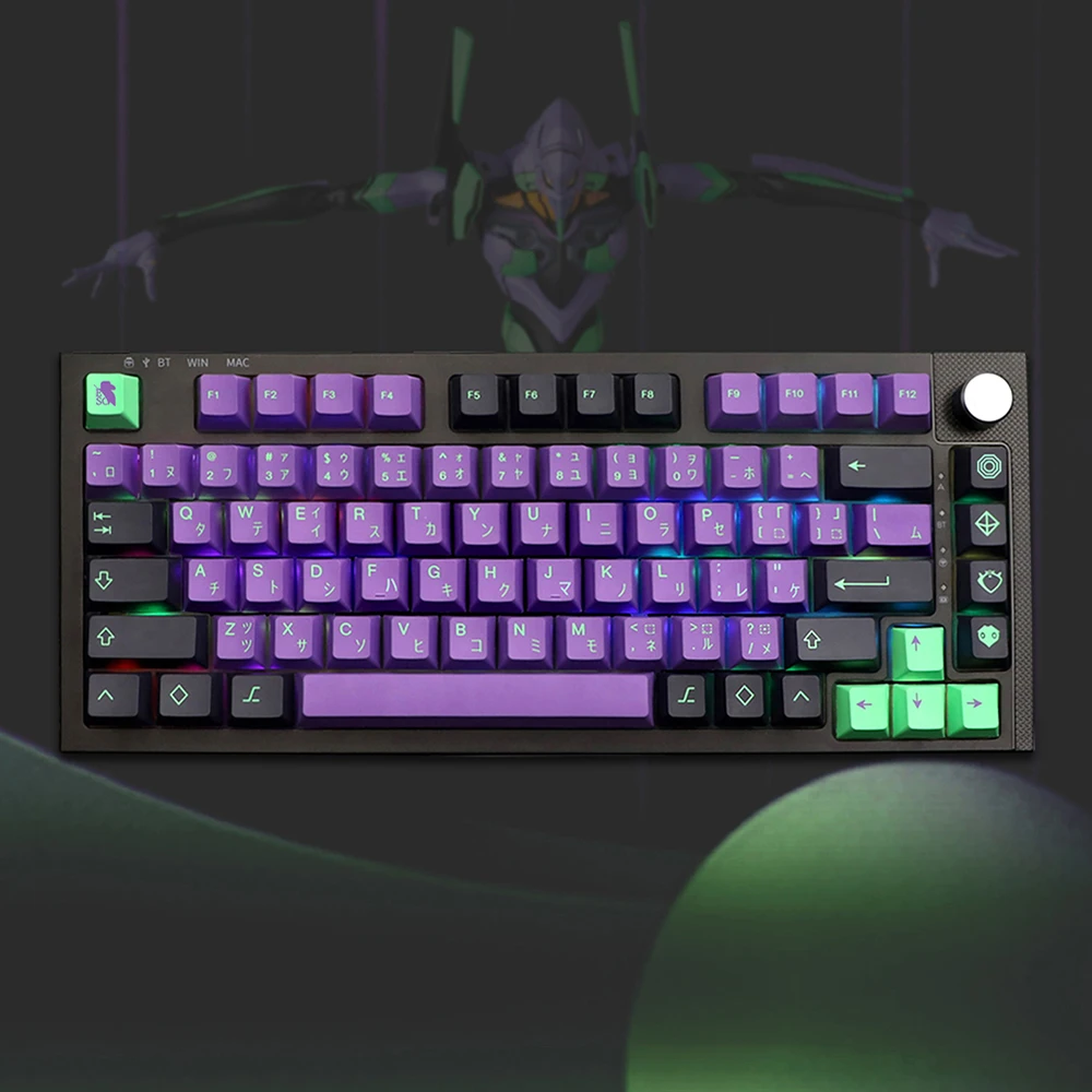 

146 Keys DYE-SUB Keycap Cherry Profile Japane Keycaps For MX Switch G610 K70 Mechanical Keyboard GMK Clones Mecha-01 EVA Custom