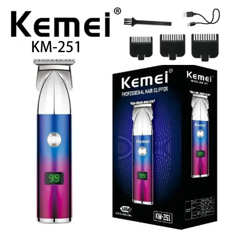 Led Lcd Digital Display Two Speed Variable Frequency Electric Hair Clipper