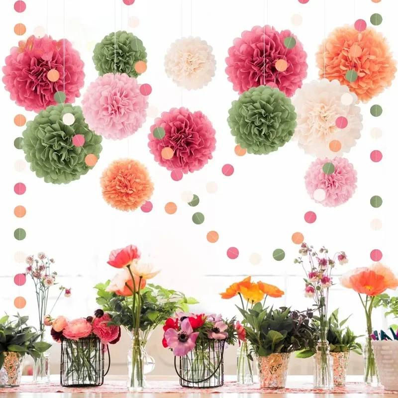 15 шт. Горячий Розовый Шалфей зеленая бумага цвета слоновой кости фотообои для