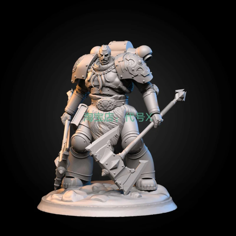 

Resin Figure 1/24 Scale Giant Axe Berserker Diy Assemble Model Kit Unassembled Diorama and Unpainted Statuettes Toys