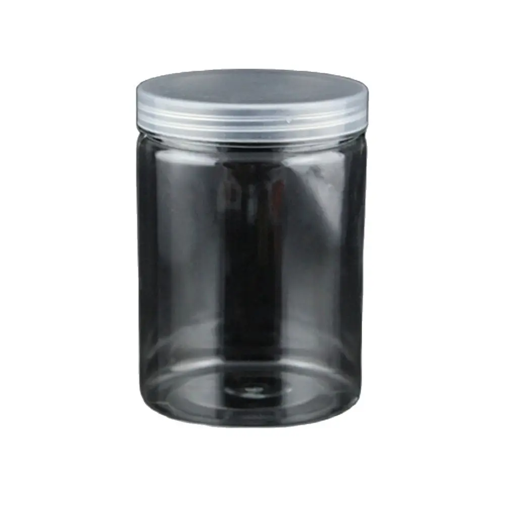 Высококачественные 5 штук 600 мл Пластиковые банки для конфет Тара для хранения пищевых продуктов из полиэтилентерефталата (ПЭТ) Набор контейнеров класса "пищевой продукт" Упаковка из олова Разных размеров