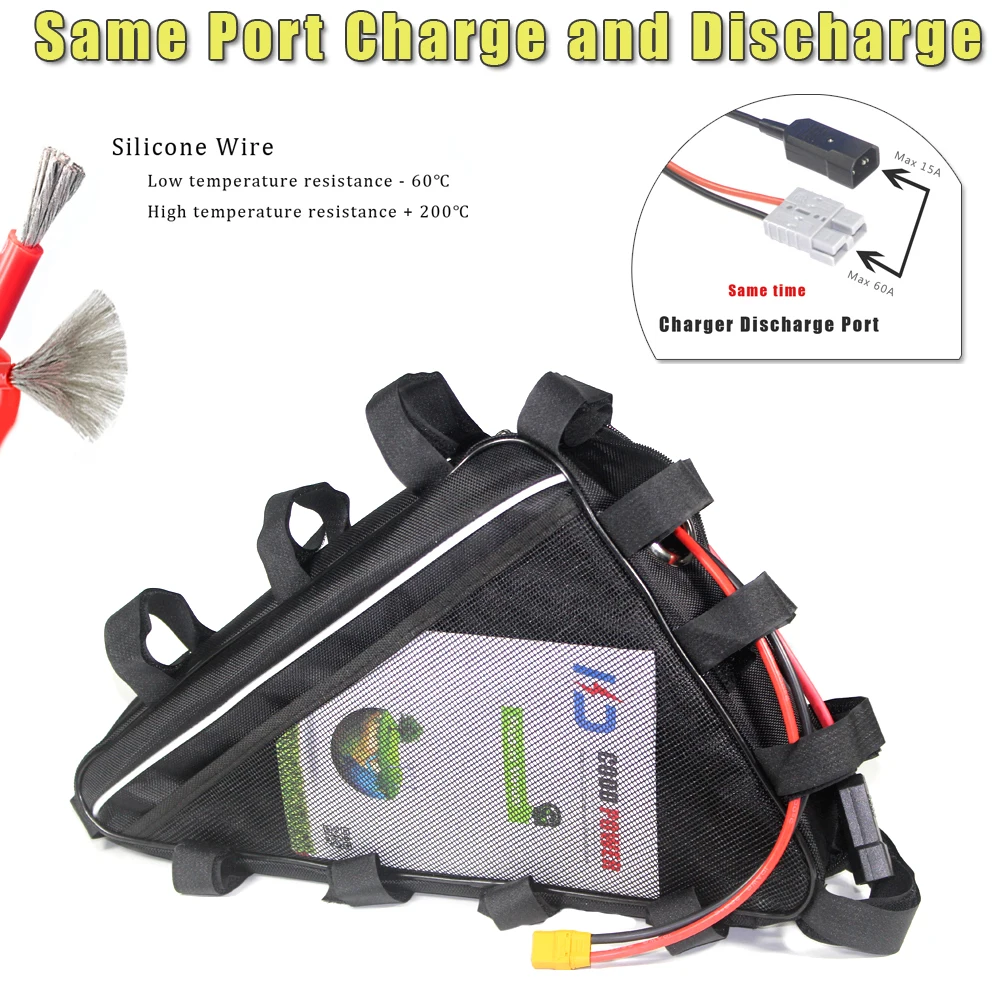 48 В 52 60 72 Аккумулятор для электрического велосипеда 30 Ач 40 1000 Вт 2000 3000 4000