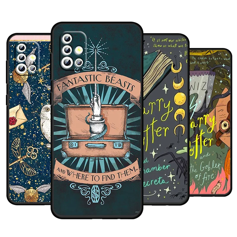 

Cool H-harrys For Samsung Galaxy A04 A71 A52 A51 A31 A12 A21S A02S A01 4G 5G Silicone Soft Black Phone Case