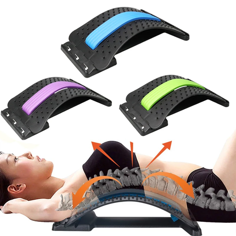 

Back Pain Magic Lumbar Tools Support Equipment Massage Fitness Relief Spine Massageador Stretcher Massager Relaxation Stretch