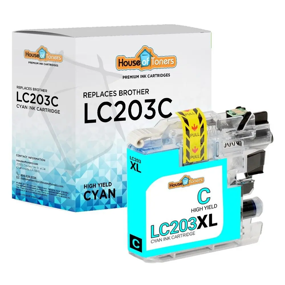 

LC203C XL Cyan Compatible Ink Cartridge for Brother MFC-J4320DW MFC-J4420DW