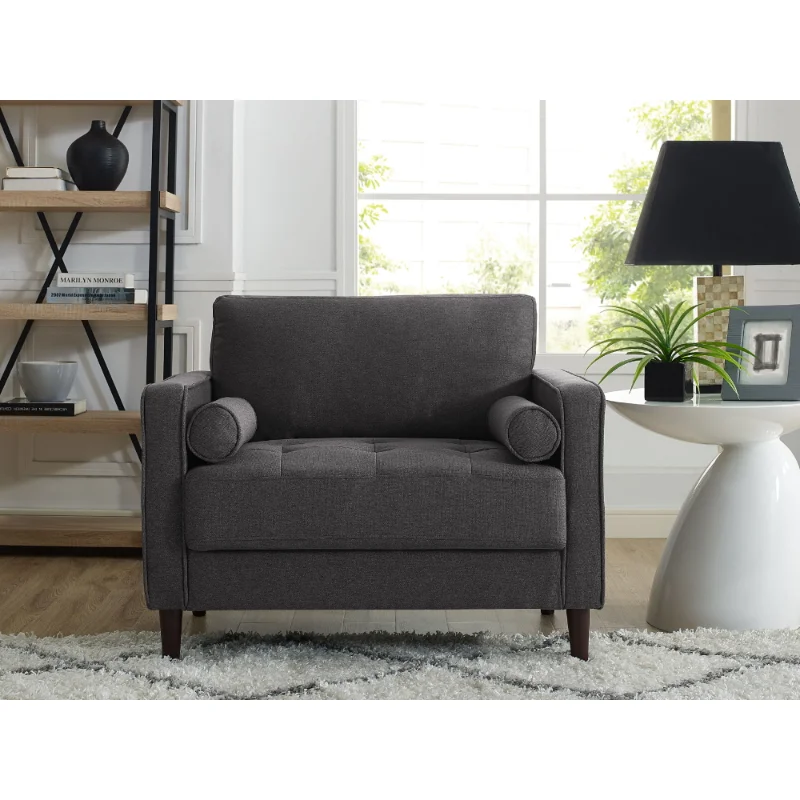 

Lifestyle Solutions Lorelei Lounge Chair, Heather Gray Fabric sofa set living room furniture sofas for living room