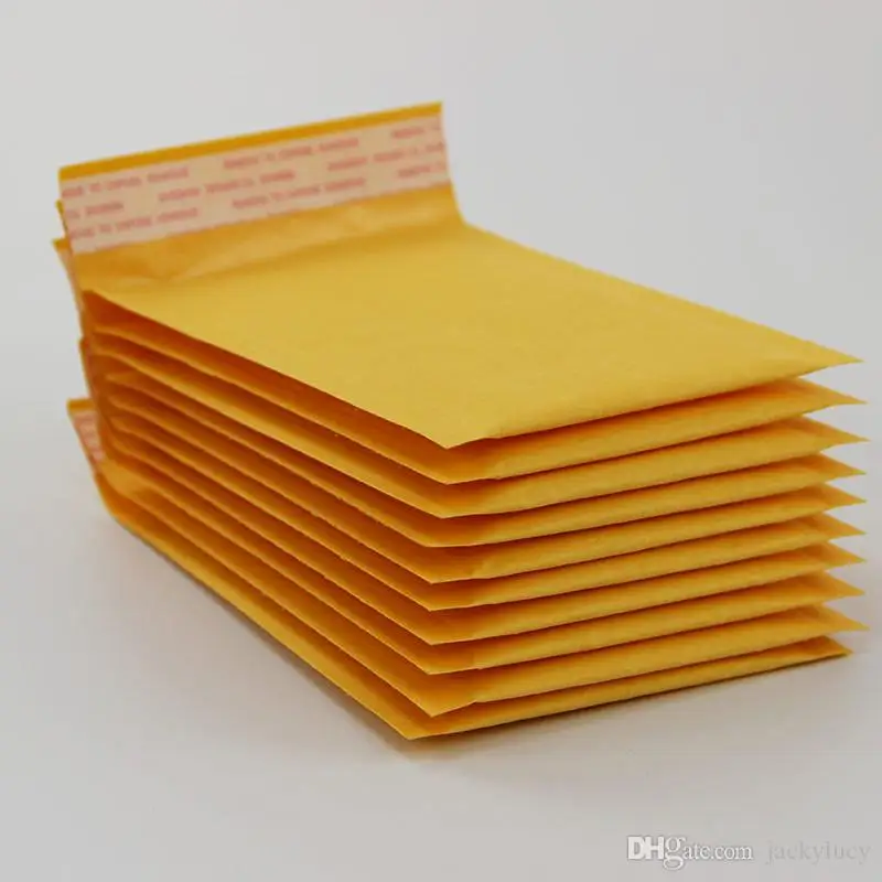 

4.3*5.1 Inch 110*130mm Kraft Bubble Envelope Wrap Bags Pouches Packaging PE Bubble Bags Free Shipping