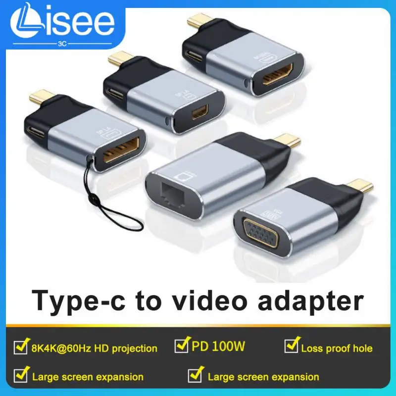 

For Huawei Samsung 4k60hz Usb C To HDMI-compatible Adapter Support 3d Visual Effect Type-c Converter Multi-function