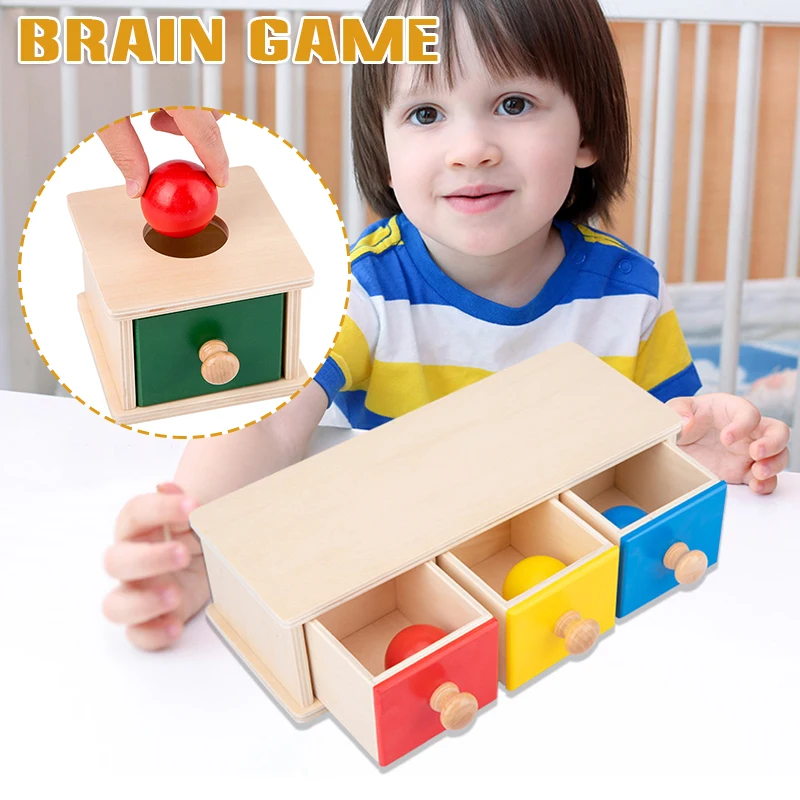 

Wooden Coin Box Drawer Game Preschool Toy Early Cognitive Educational Toy for Useful Wooden Coin Box Drawer Game Kids BM88