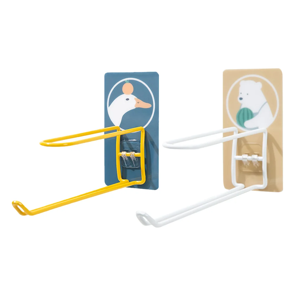 

2pcs Home Adorable Garment Hanger Wall Rack Hanger Storage Wall-mounted Rack
