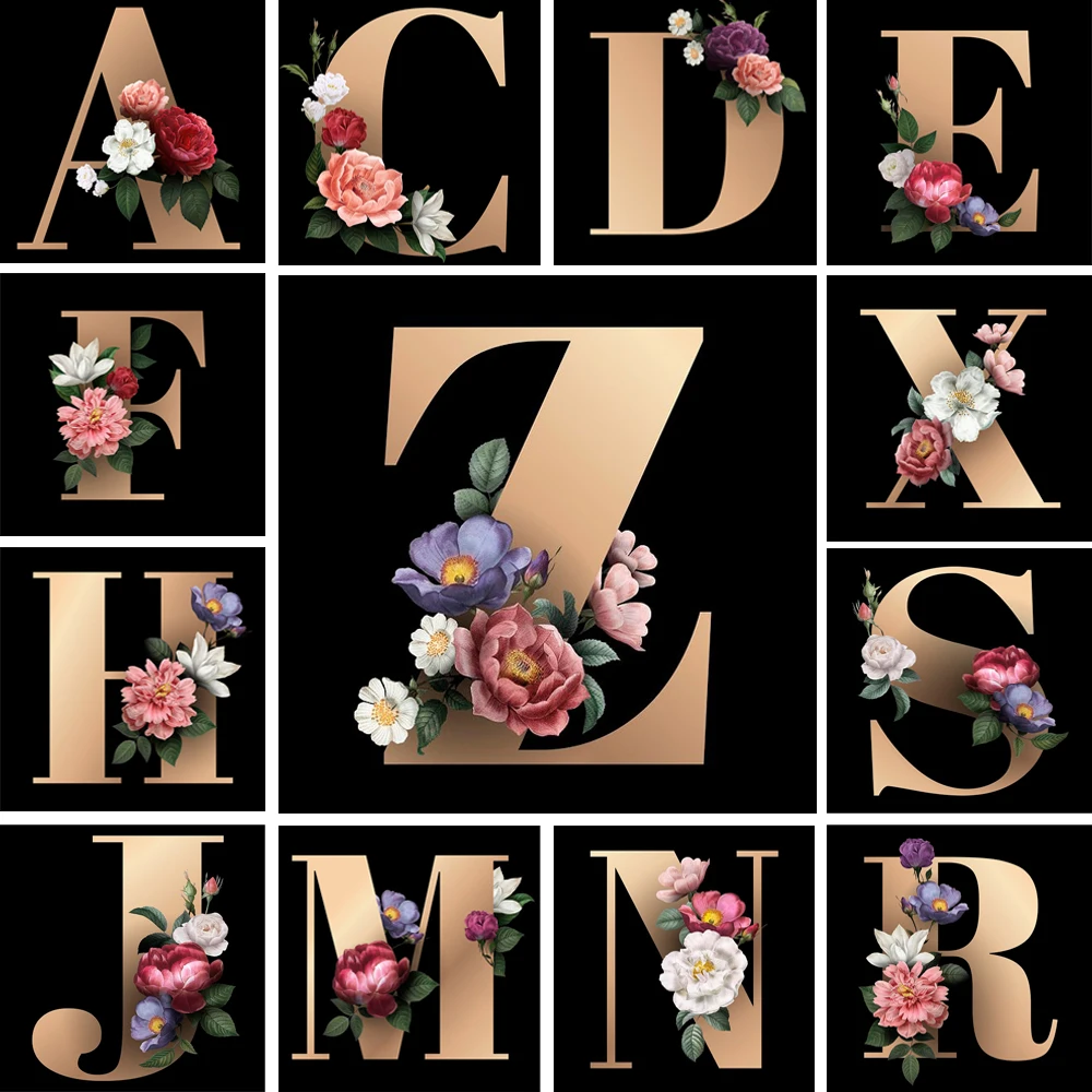 

Алмазная 5D Вышивка «сделай сам», Круглый Набор для вышивки надписями, текст, цветок, мозаика, вышивка крестиком, домашний декор, набор для ру...