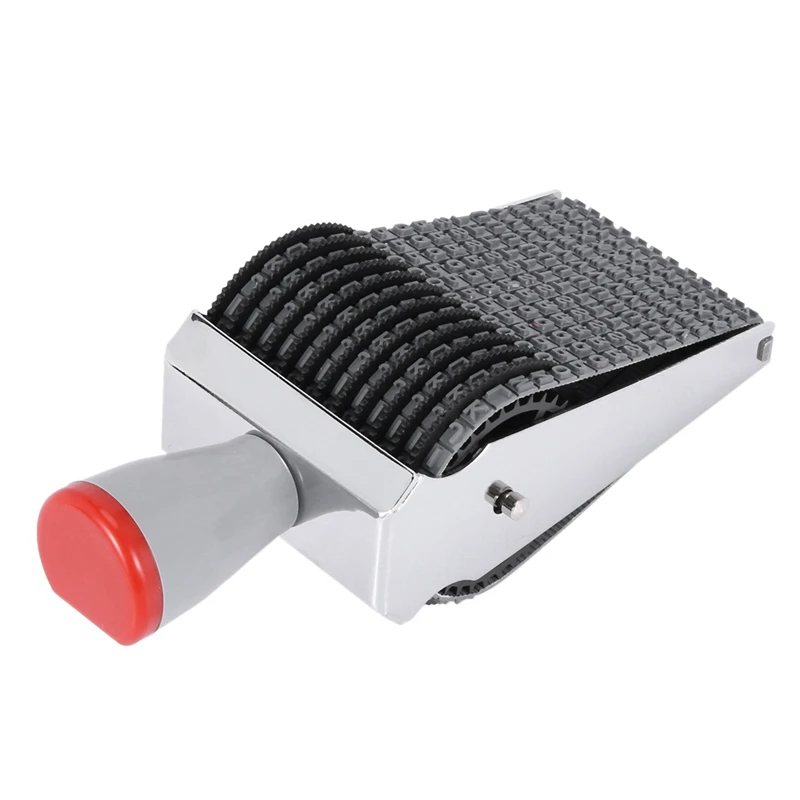 

3X Multipurpose 12 Digit Alphabet Rolling Rubber Stamp English Letter Number Emboss DIY Scrapbooking Roller Stationery