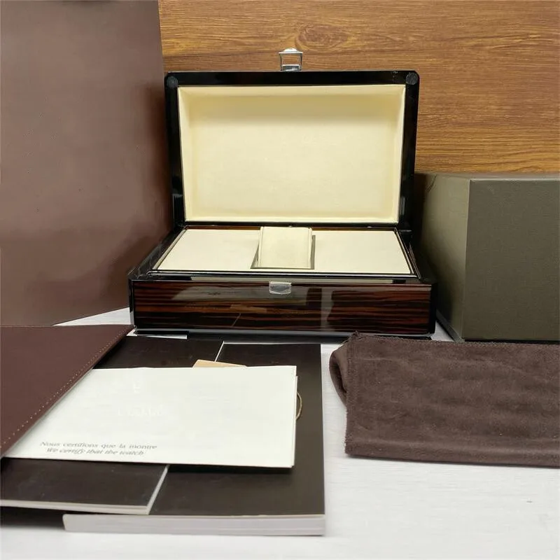 

Factory Supplier Brown with Original PP Wooden Watch Box Luxury Brand with Papers Card Can Customization AAA Watche