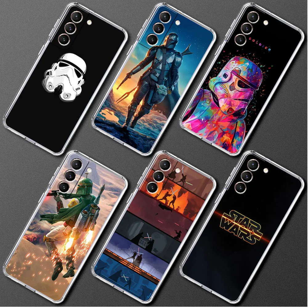 clear-case-for-samsung-galaxy-s20-fe-s21-plus-s22-ultra-note-20-10-lite-s10-s9-s10e-soft-back-phone-cover-starwars-art-fundas