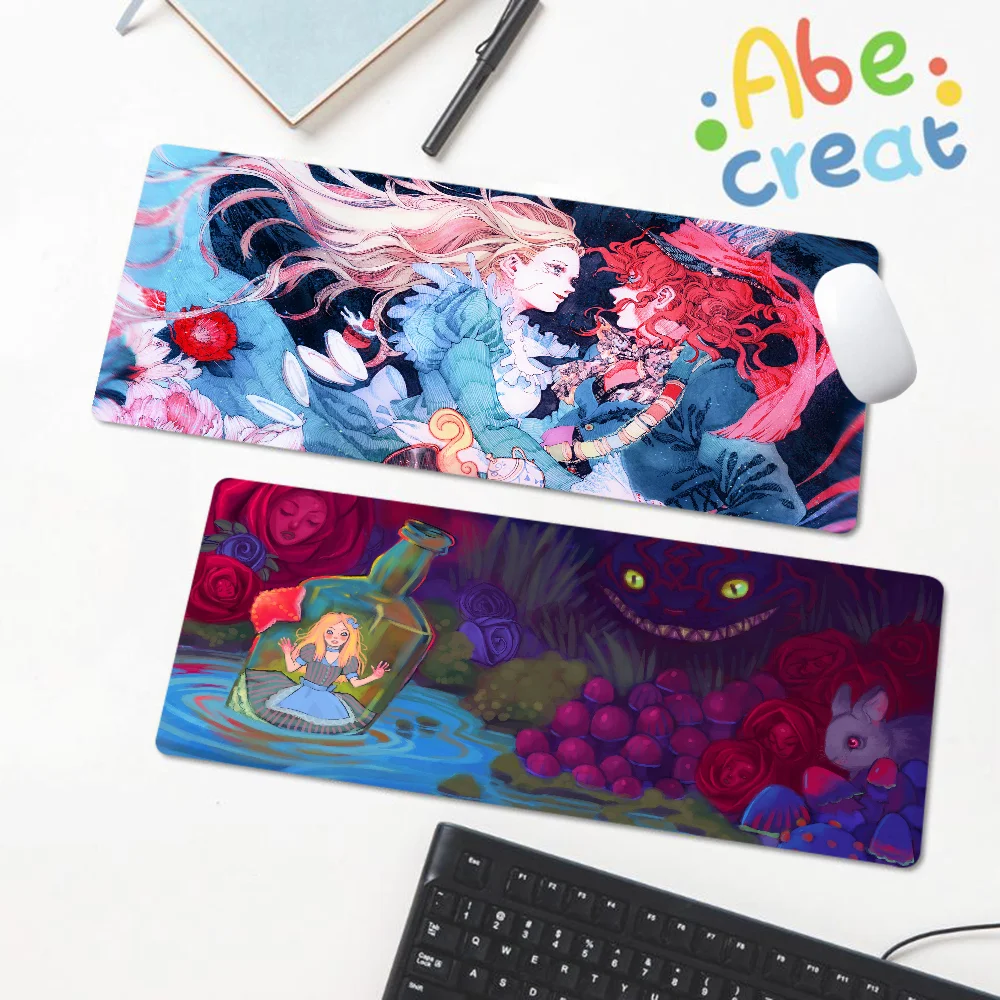 A-Alices In-W-Wonderlandes Mousepad Custom Skin Thickened Mouse Pad Oversized Gaming Keyboard Notebook Table Mat