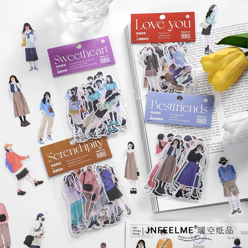 

40 наклеек на одежду для девочек и мальчиков, наклейка для скрапбукинга, планировщика, дневника, этикетки, стикеры для рукоделия, стикер для н...