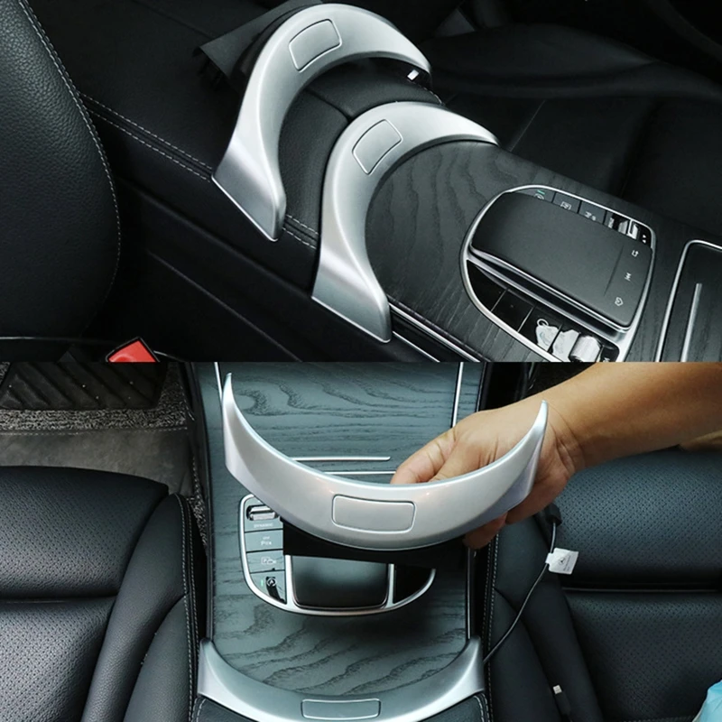 

Compatible with W205 C180 C200 C260 C300 GLC260 GLC300 Center Console Release Armrest Storage Button Switch Cover Drop Shipping