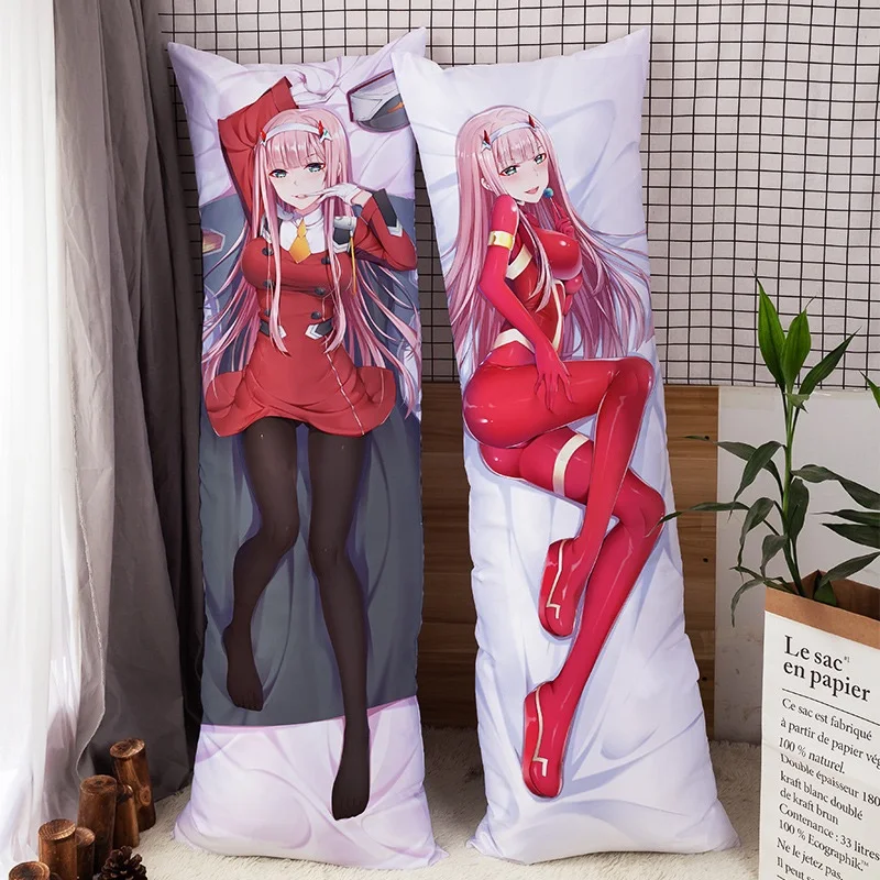 

Anime Girl Pillow Cover Almohada 02 DARLING in the FRANXX Pillow Sexy body Dakimakura Kawaii Pillowcase Girlfriend Pillow Waifu