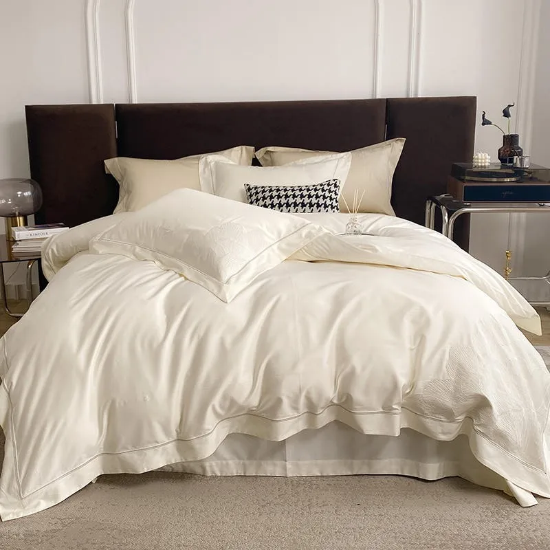 

1000TC Египетский хлопок элегантный белый постельный комплект шикарная вышивка пододеяльник простыня подушка shams King Queen Double 4 шт