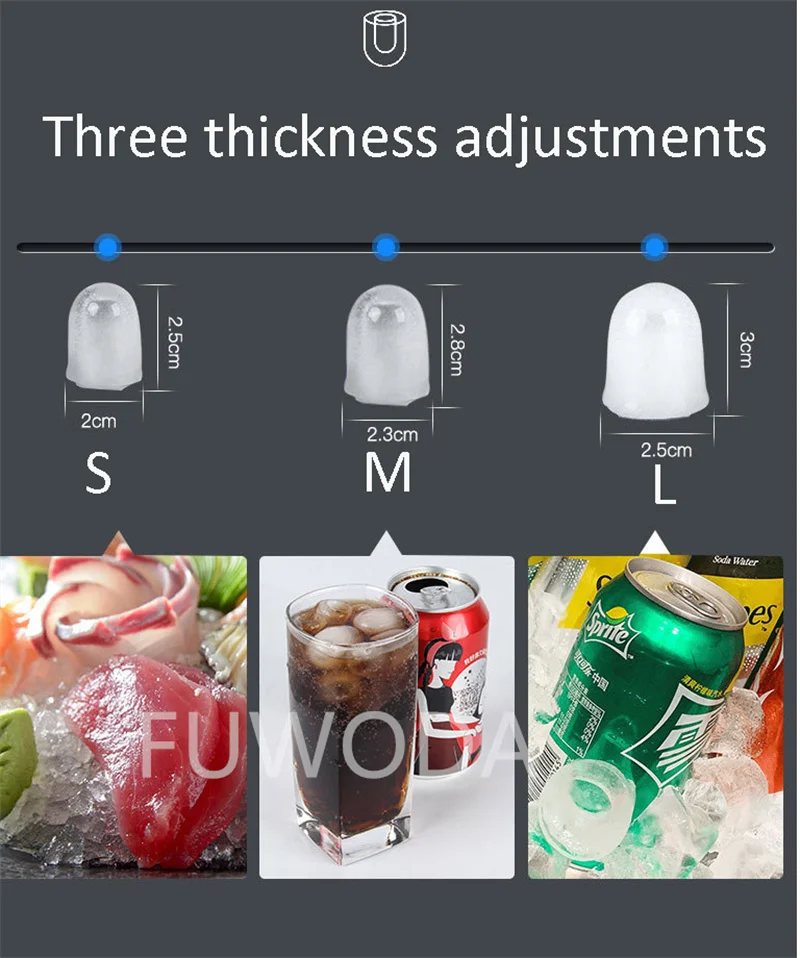 Электрическая пулевидная цилиндрическая машина для льда 110 В 220 малошумный