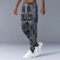 2022 new men pants elastic waist breathable polyester new joggers pants sports trousers men hip hop for jogger