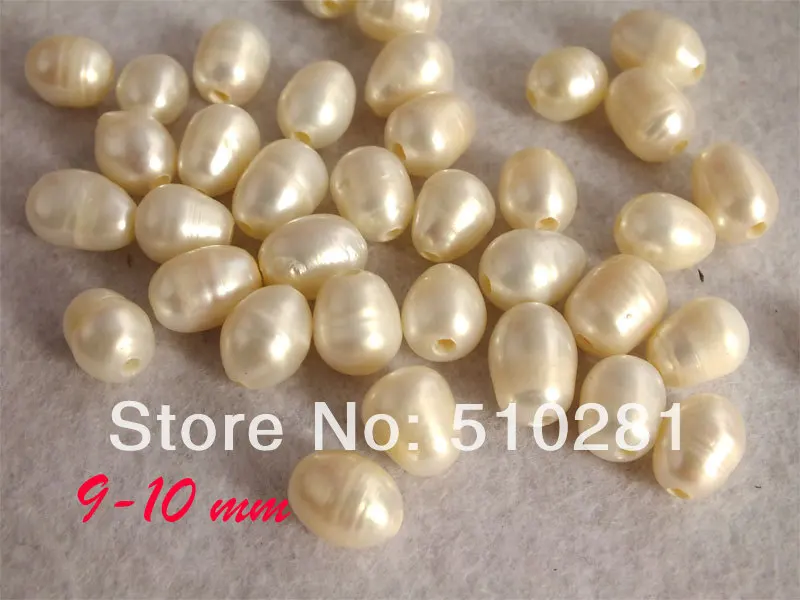 

Отверстие 9-10 мм, 2 мм, 500 шт./партия, жемчуг для пресноводного риса, бесплатная доставка