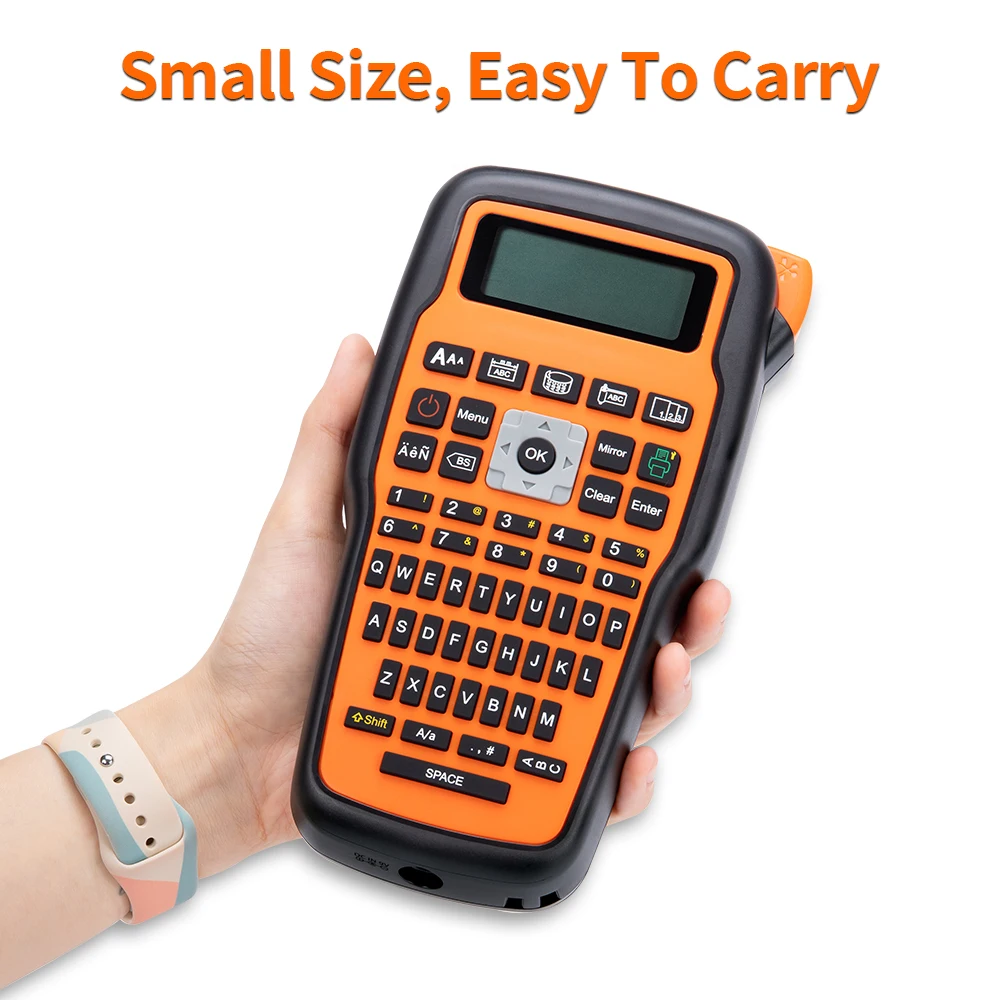 E1000 1 принтер + 5PK лента QWERTY наклейка для клавиатуры машина производитель