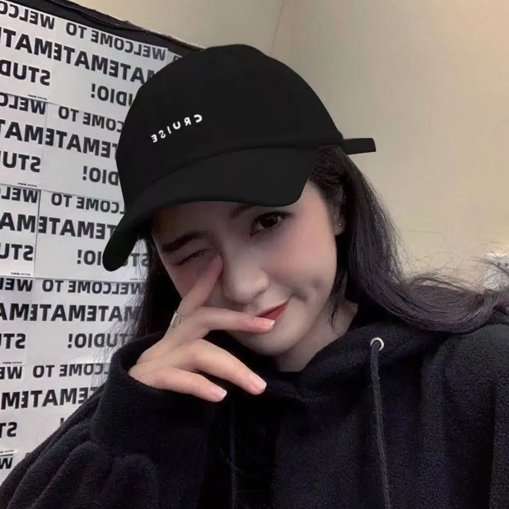 

Casual Unisex Letter Embroidery Casual Ponytail cap Flat Brim Hat Peaked Cap Sun hat Baseball Caps